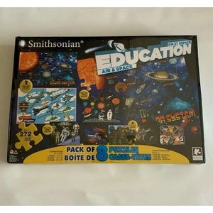 Smithsonian Education Air & Space Pack Of 8 Jigsaw Puzzles 272 Pieces Age 3+